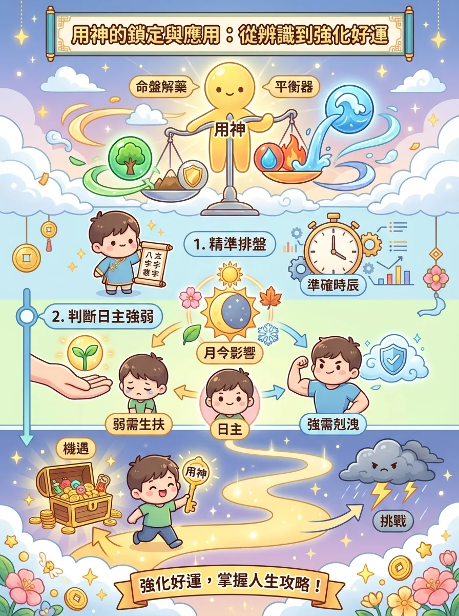 用神的鎖定與應用：從辨識到強化好運