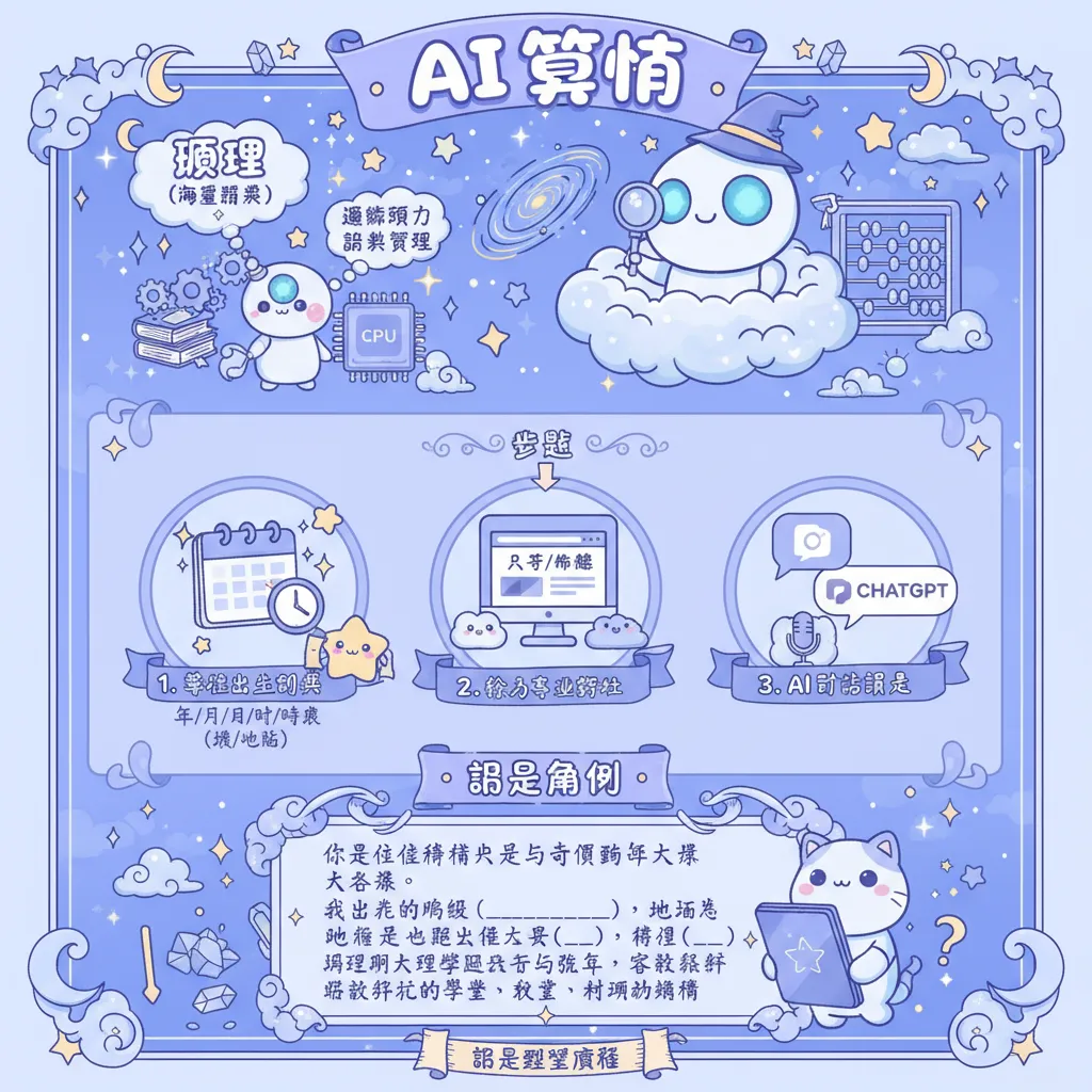 AI 命理分析的運作機制與專業指令教學