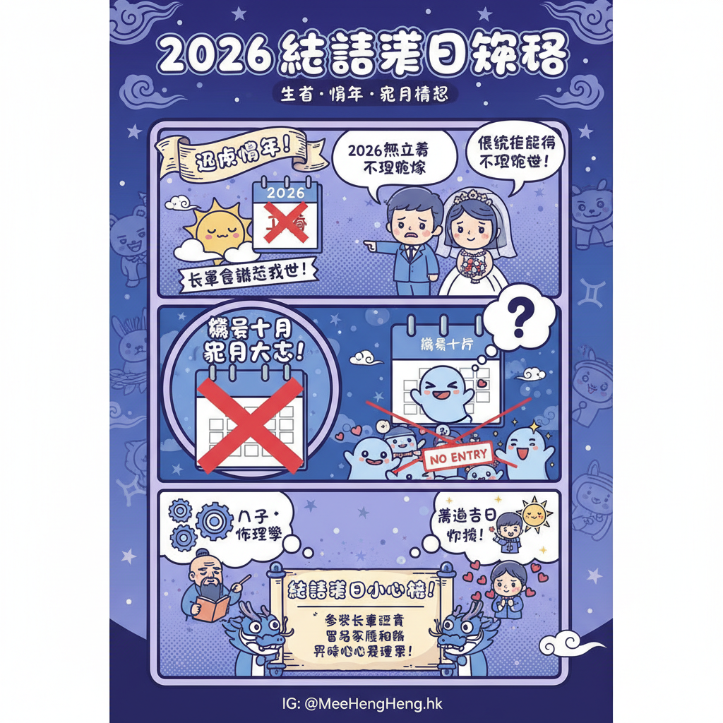 玄學時辰黃道吉日中式婚禮擇日盲年通勝婚禮籌備農民曆吉日雙春兼閏月趨吉避兇婚嫁禁忌盲年鬼月婚嫁吉日生肖相沖黃曆查詢宜嫁娶擇日攻略