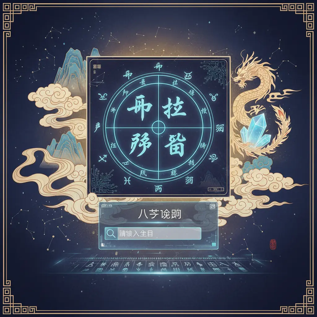 八字查詢 - 八字命盤