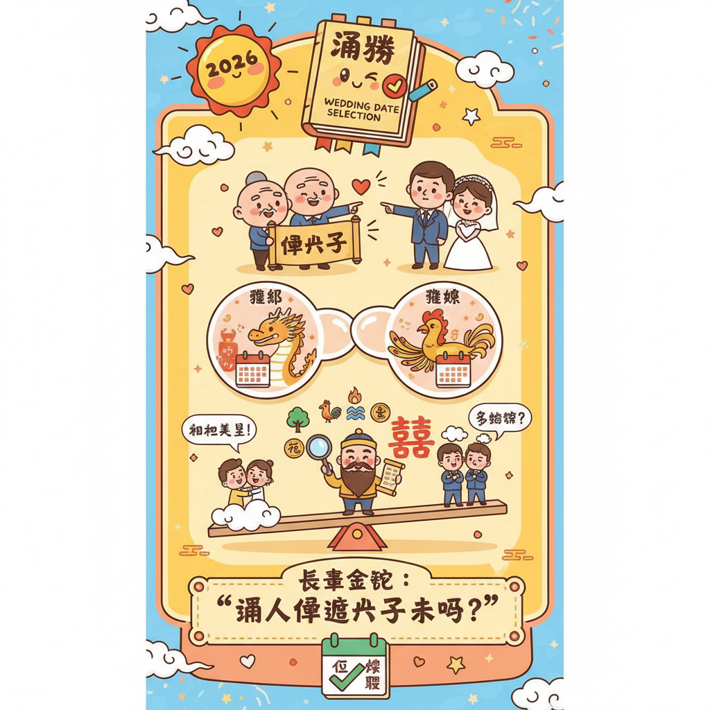 八字通勝擇日玄學禁忌時辰結婚黃道吉日農曆結婚擇日生肖沖煞雙春兼閏月歲破日黃道吉日盲年擇日攻略三娘煞通勝過大禮鬼月