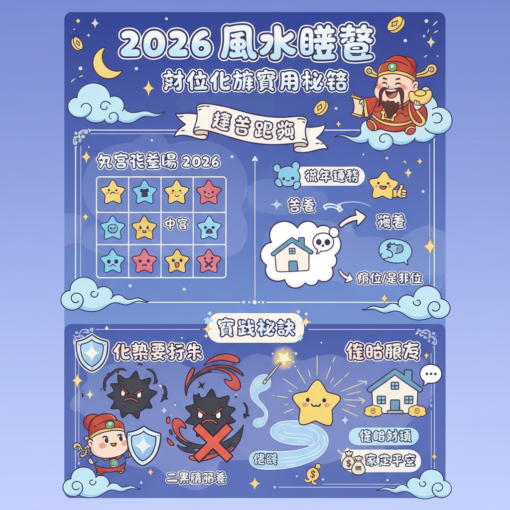 風水化煞風水擺設九宮飛星兇星財位生肖運程吉星家居佈局玄學開運方法化解是非催旺事業文昌位佈置提升運勢趨吉避兇招貴人催旺財運提升桃花運家宅平安