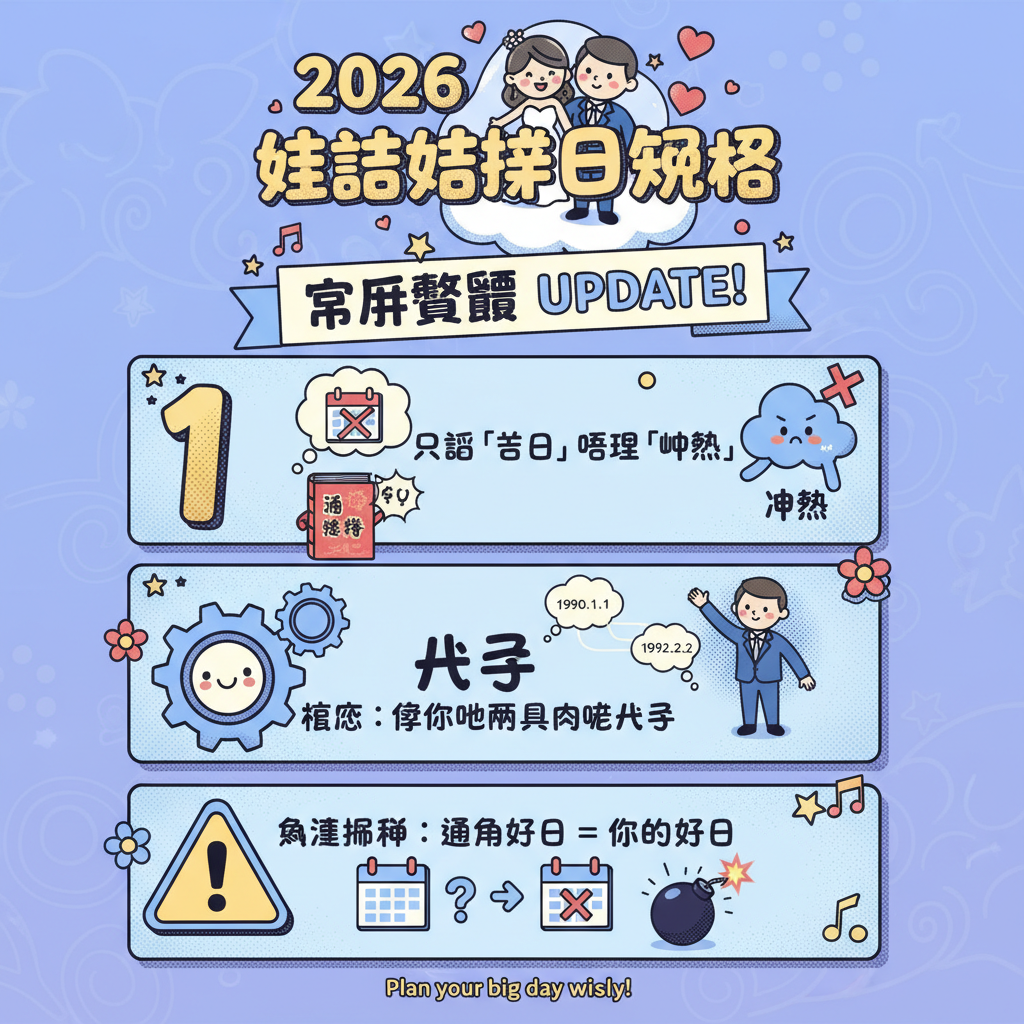 農曆盲年結婚禁忌中式婚禮時辰吉日八字擇日玄學吉時查詢宜嫁娶三娘煞黃曆查詢婚嫁禁忌合婚生肖相沖結婚好日子生肖沖煞時辰八字